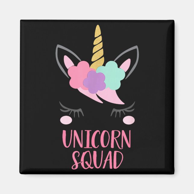 Unicorn Squad Unicorn Gift  Magnet (Framsidan)