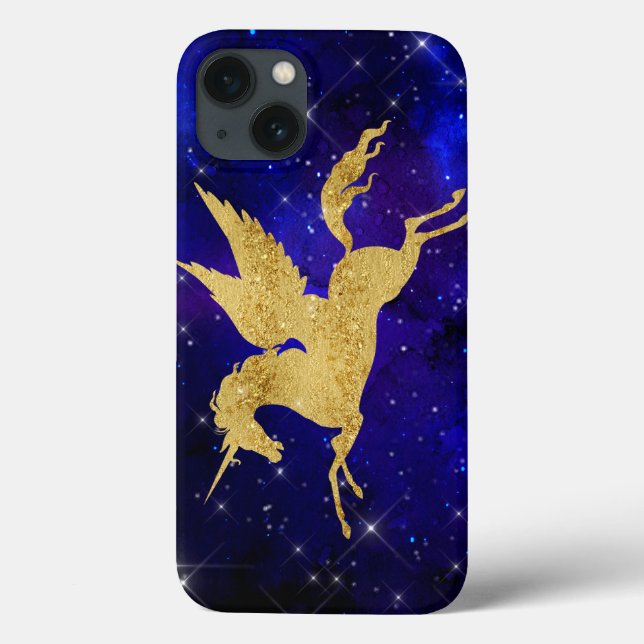 Unicorn Stardust Galaxy Constellation Blue Guld (Baksida)