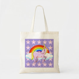 Unicorn & Stars Budget Tote Bag Tygkasse