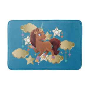 Unicorn Stars & Clouds Badrumsmatta