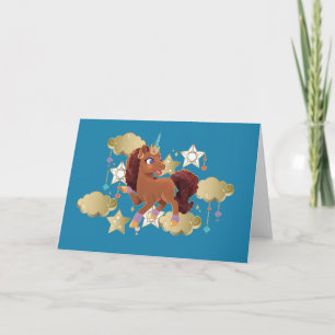 Unicorn Stars & Clouds Kort