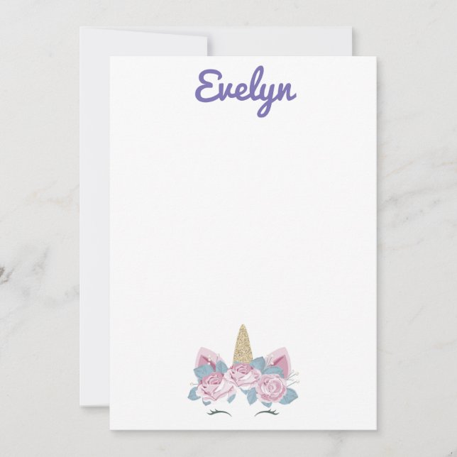 Unicorn Stationary Tack Kort (Framsida)