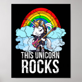 Unicorn Sten Guitar Poster
