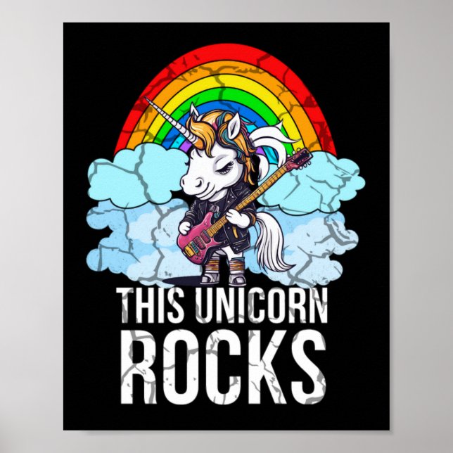 Unicorn Sten Guitar Poster (Framsidan)