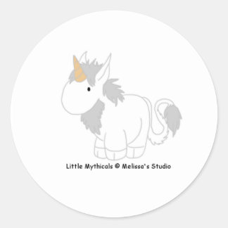 Unicorn Sticker Runt Klistermärke