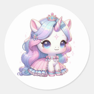 Unicorn Stickers Runt Klistermärke