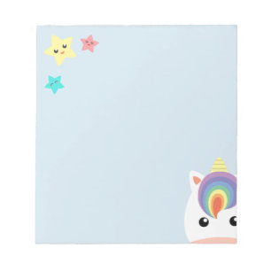 Unicorn & stjärnor anteckningsblock