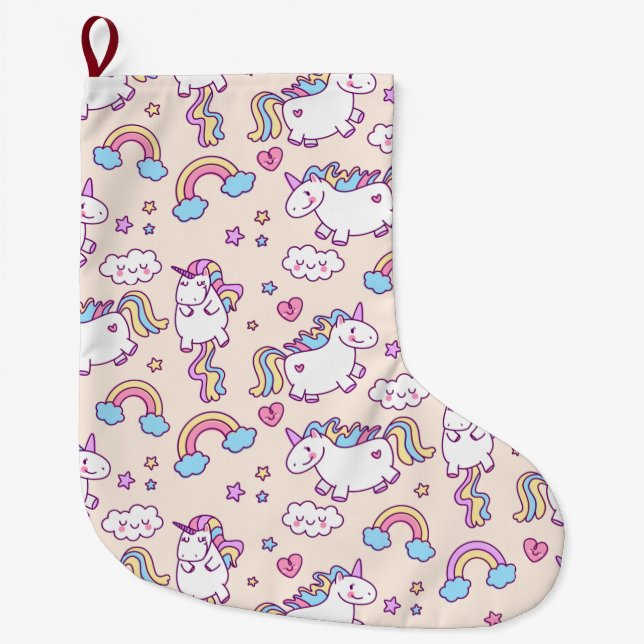 Unicorn Stor Julstrumpa (Framsidan)