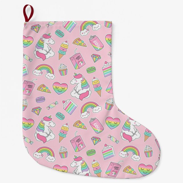 Unicorn Stor Julstrumpa (Framsidan)