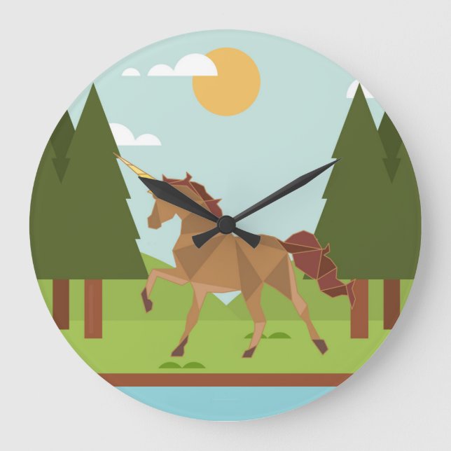 Unicorn Stor Klocka (Framsida)