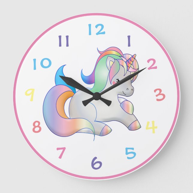 Unicorn Stor Klocka (Framsida)