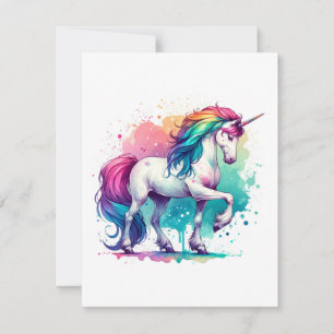 Unicorn Study J - Fantasy AI Julkort
