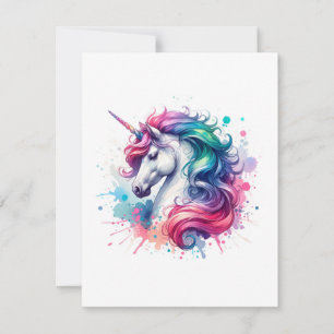 Unicorn Study K - Fantasy AI Julkort
