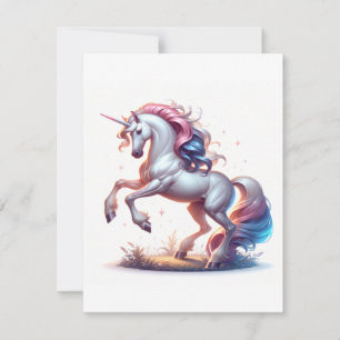 Unicorn Study N - Fantasy AI Julkort