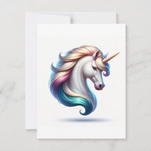 Unicorn Study R - Fantasy AI Julkort