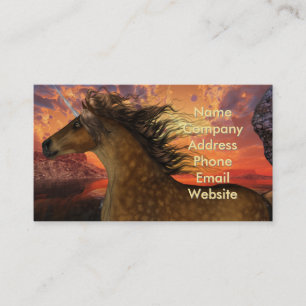 Unicorn Sunset Visitkort