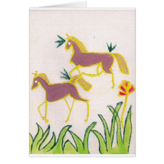 Unicorn Sunshine Hälsningskort (Framsidan)