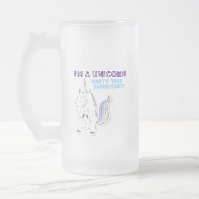 Unicorn Superpower Frostat Ölglas (Vänster)