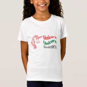 Unicorn T-shirt för flickor.