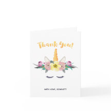 Unicorn Tack You Card