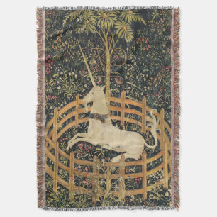 Unicorn Tapestries Captivity Medieval Tapestry Filt