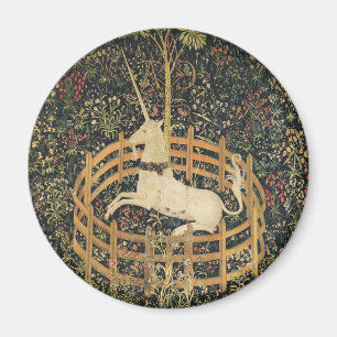 Unicorn Tapestries Captivity Medieval Tapestry Magnet