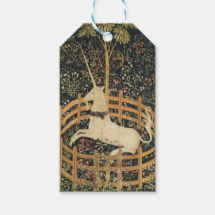 Unicorn Tapestries Captivity Medieval Tapestry Presentetikett