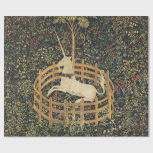 Unicorn Tapestries Captivity Medieval Tapestry Presentpapper