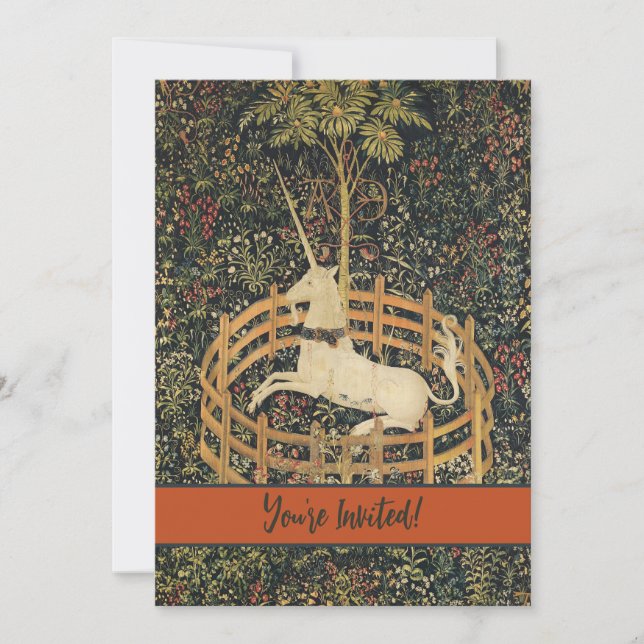 Unicorn Tapestries Classic Tapestry Inbjudningar (Framsida)