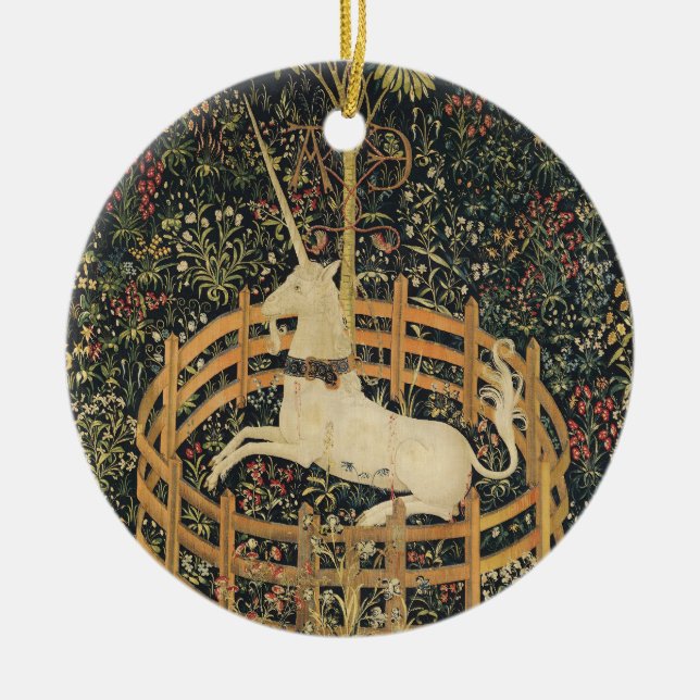 Unicorn Tapestries Classic Tapestry Julgransprydnad Keramik (Framsidan)
