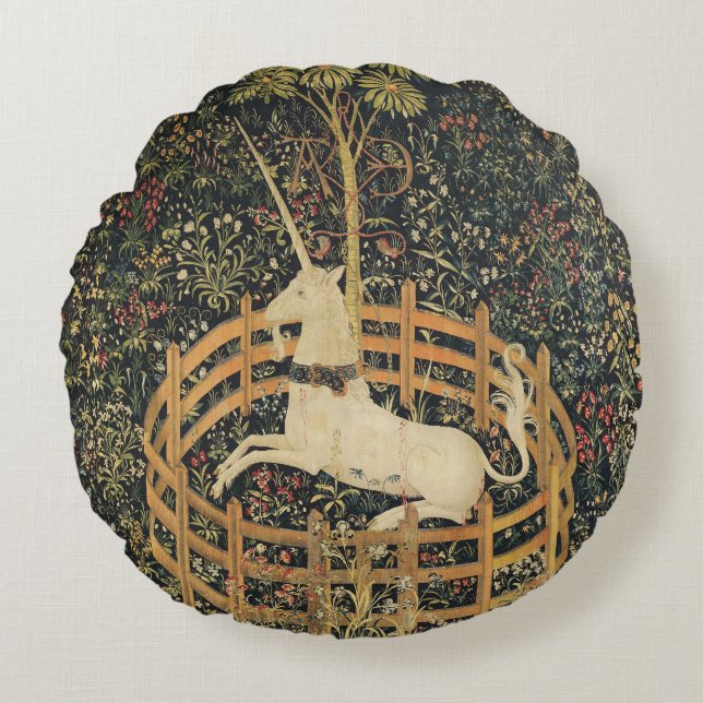 Unicorn Tapestries Classic Tapestry Rund Kudde (Framsidan)