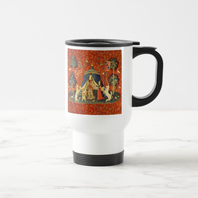 Unicorn Tapestries Dam Legend Medieval Resemugg (Höger)
