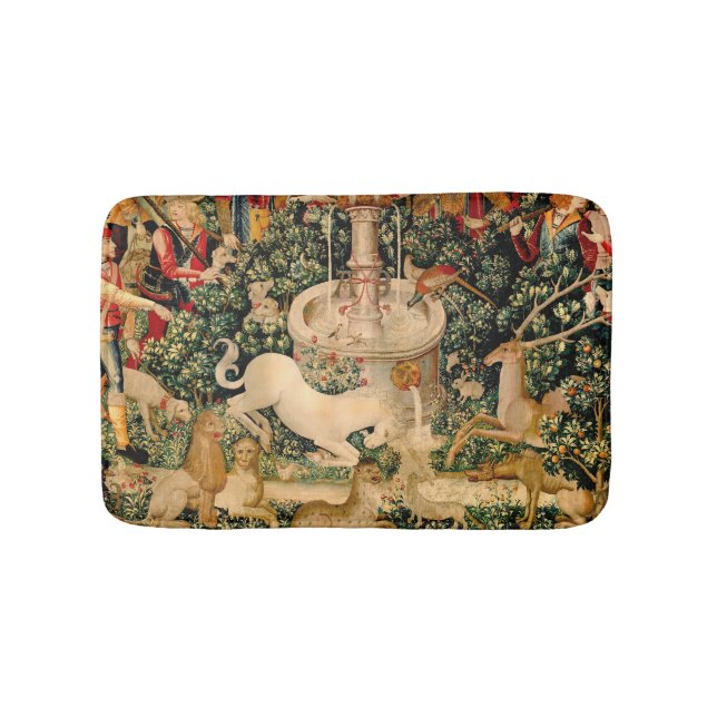 Unicorn Tapestries hittade Legend Mythical Badrumsmatta (Framsidan)