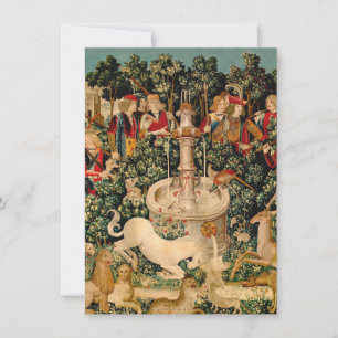 Unicorn Tapestries hittade Legend Mythical Inbjudningar