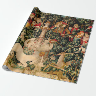 Unicorn Tapestries hittade Legend Mythical Presentpapper