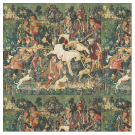 Unicorn Tapestries Medieval Classic försvarar Hunt Tyg