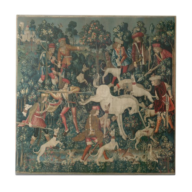 Unicorn Tapestry Kakelplatta (Framsidan)