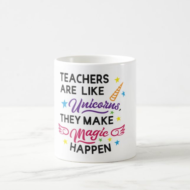 Unicorn Teacher Mug Kaffemugg (Center)