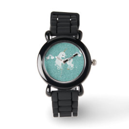Unicorn Teal Glitter eWatch Armbandsur