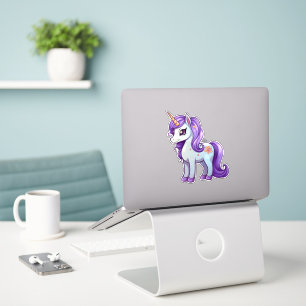 Unicorn tecknad teckning klistermärken