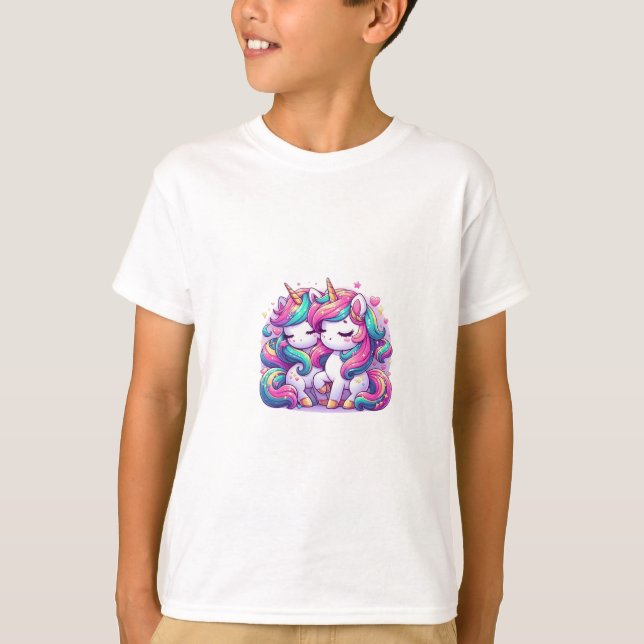 unicorn tee shirt child (Framsida)