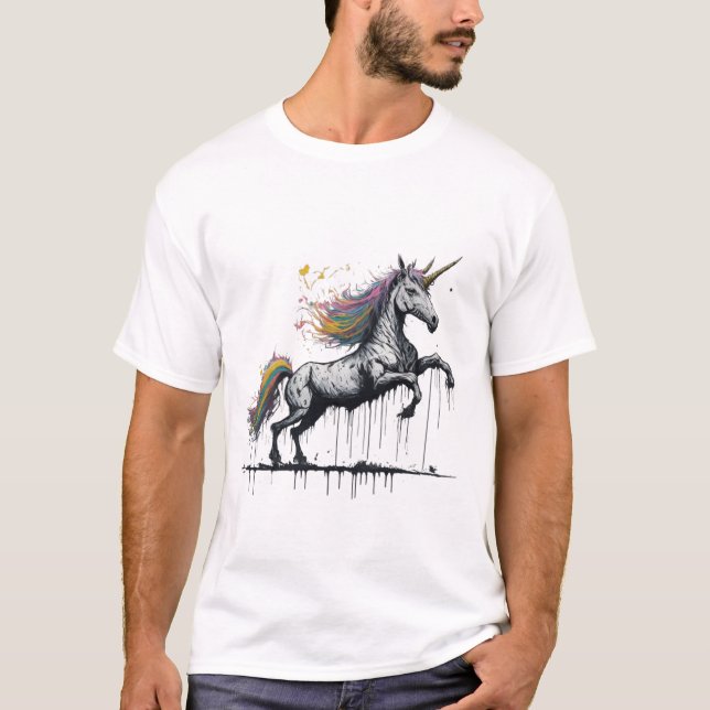 Unicorn Tees T Shirt (Framsida)