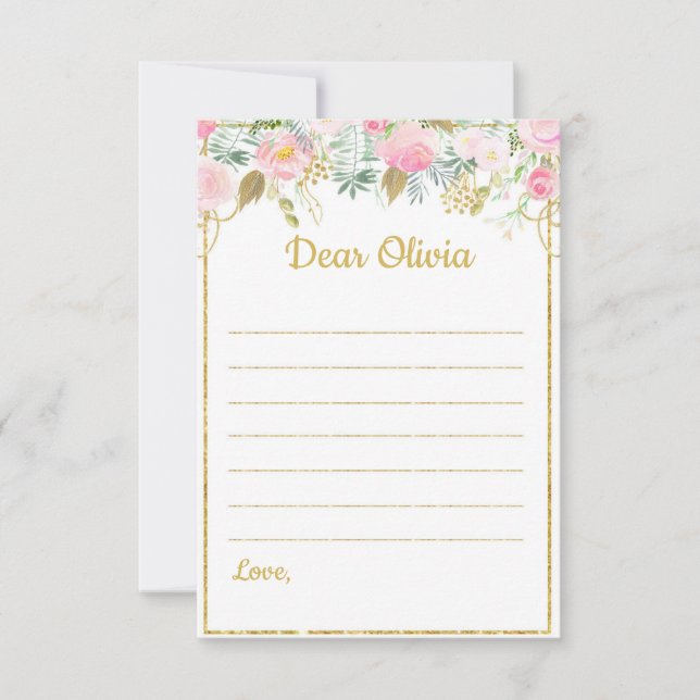 Unicorn-tematid - kapsel Note Anteckningskort (Framsida)