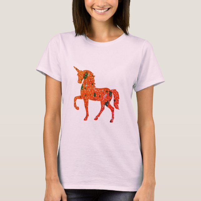 Unicorn Terrazzo T Shirt (Framsida)
