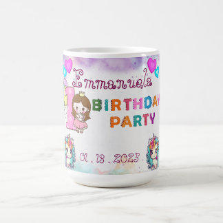 Unicorn-Thated 1st Birthday Party Mugg Souvenir