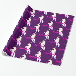 Unicorn Think Design - Glossy Wrapping Papper, 30 Presentpapper