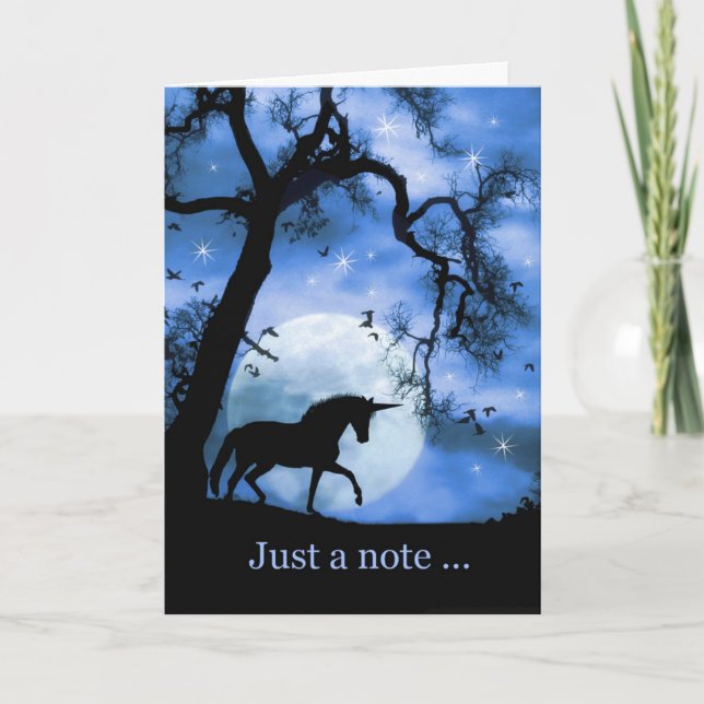 Unicorn Thinking Card Kort (Framsida)