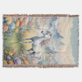 Unicorn Throw Blanket Filt
