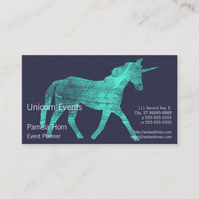 Unicorn Tidsbeställning Kort (Framsida)
