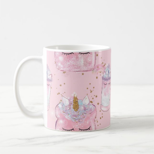 Unicorn Toast och Milkshake Kaffemugg (Vänster)